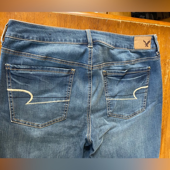 Super stretch blue jeans AE size 14 - Picture 4 of 8